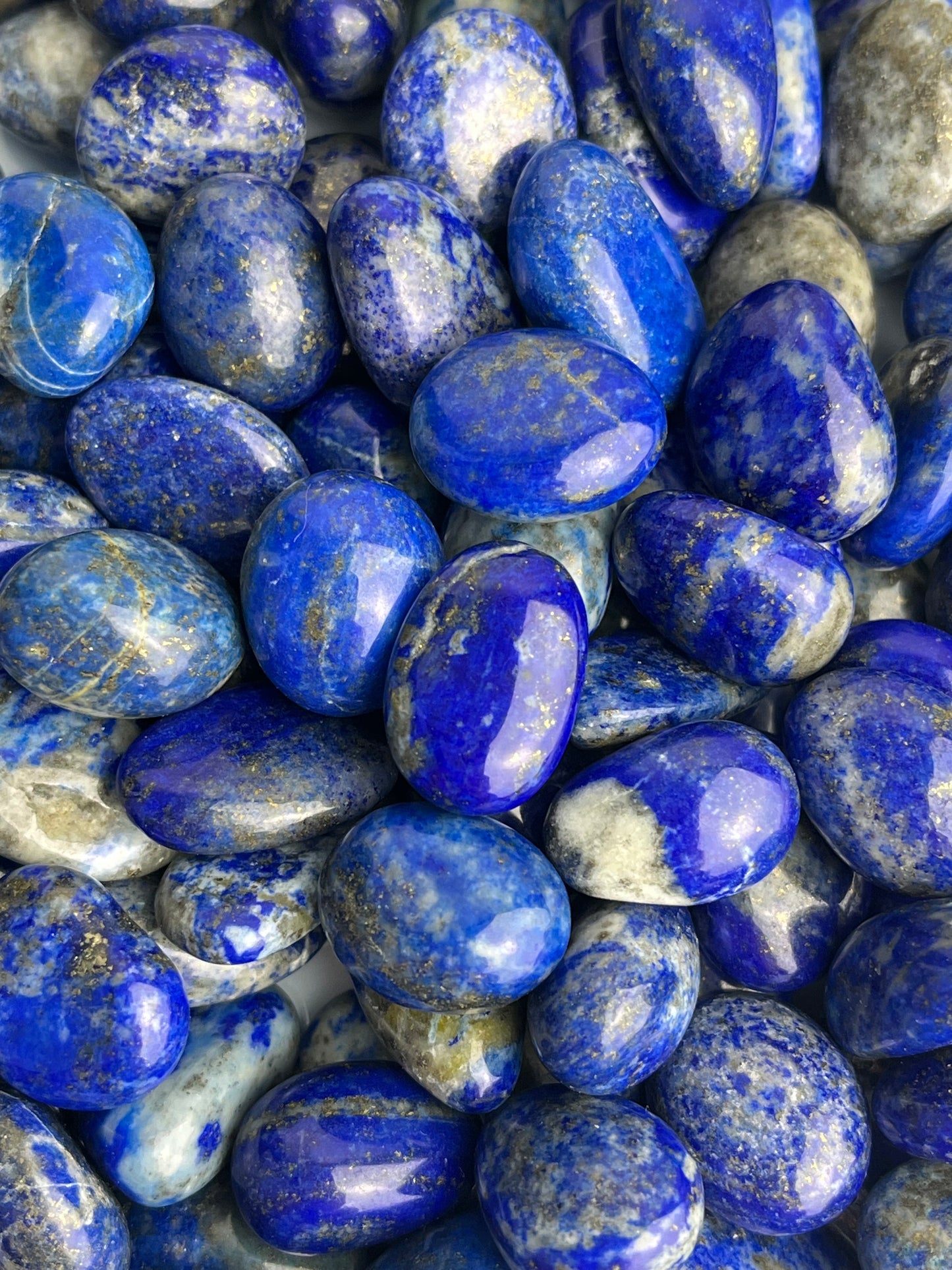 Lapis lazuli tromlet 15-35mm