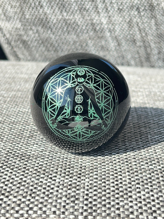 Obsidian kule-yoga chakra