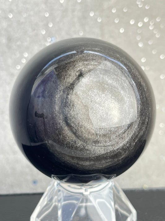 Sølv obsidian kule