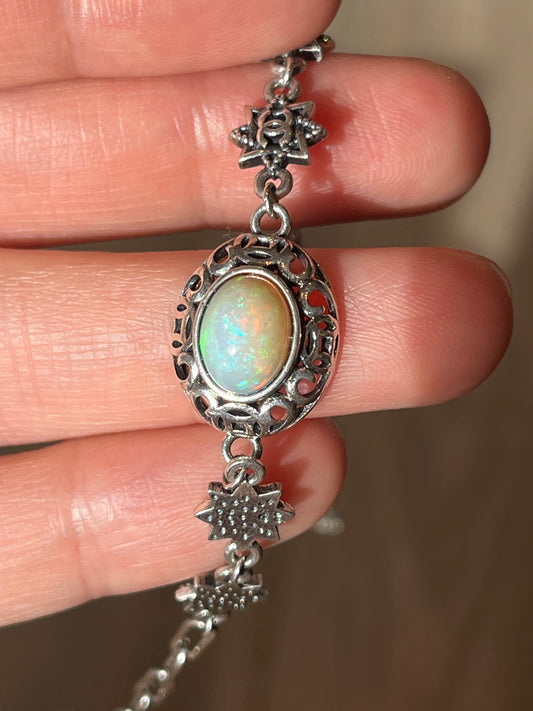 Opal armbånd  i 925 sterling sølv