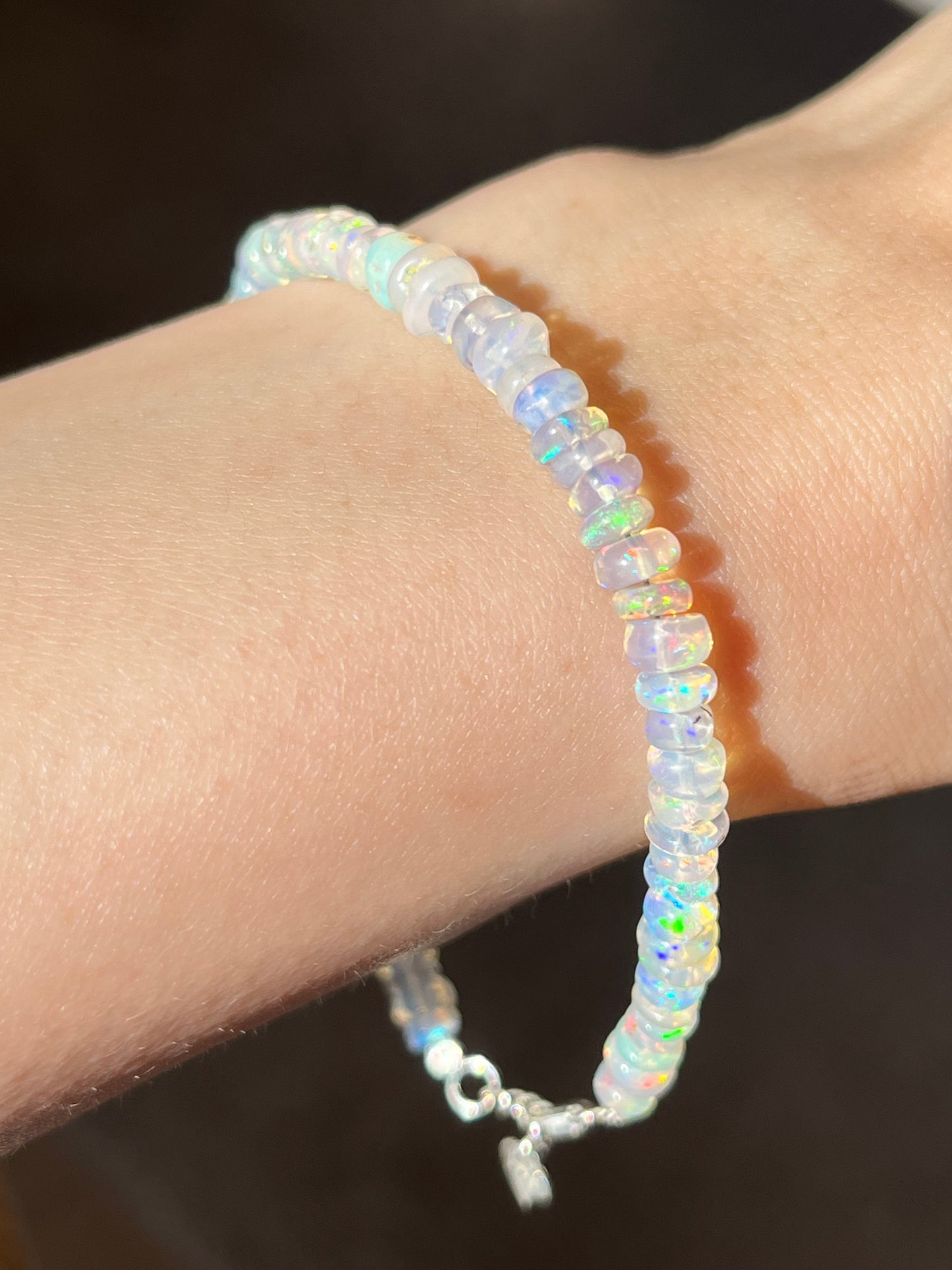 Opal armbånd  i 925 sterling sølv